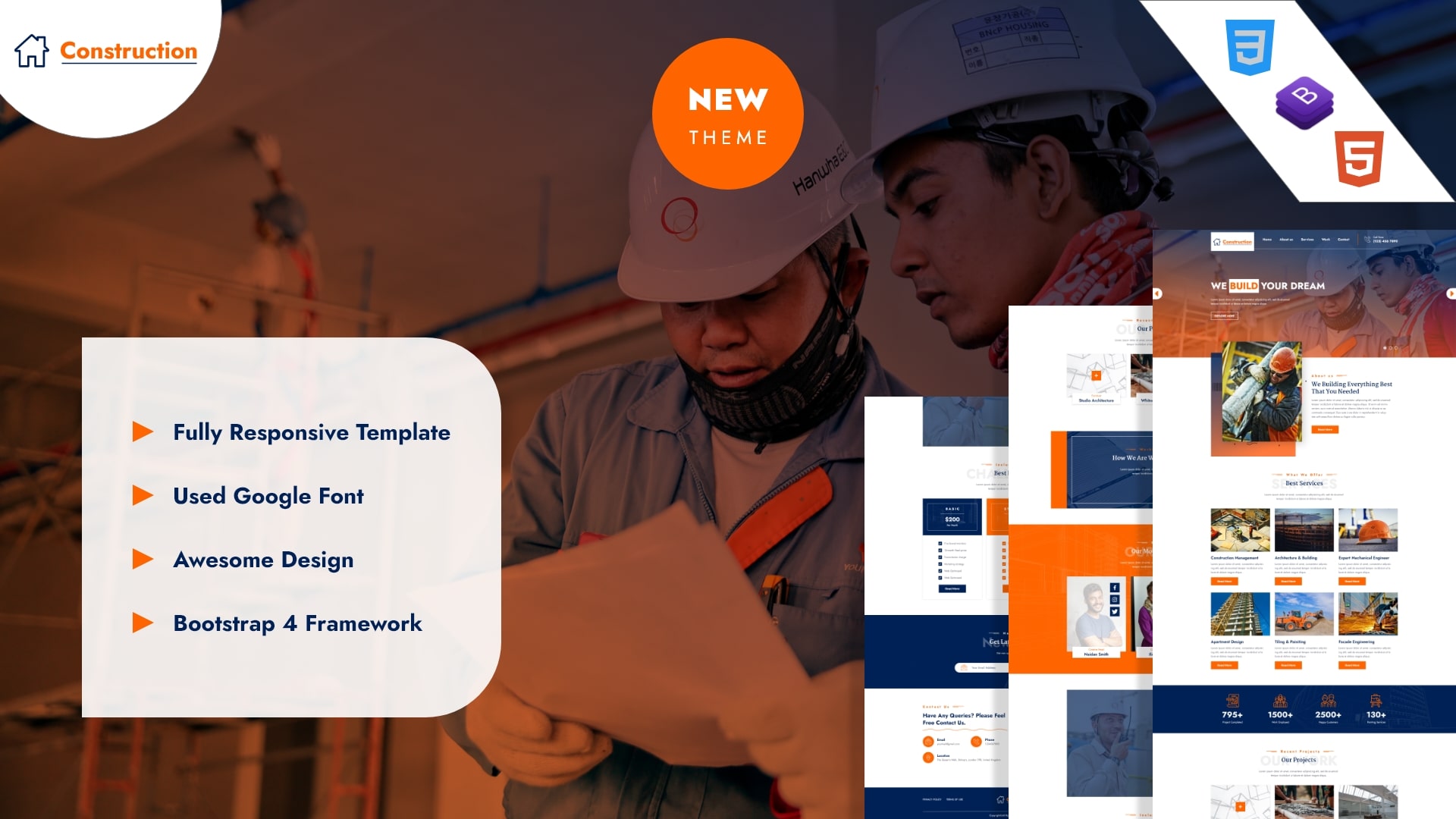 Construction – OnePage Construction HTML Template