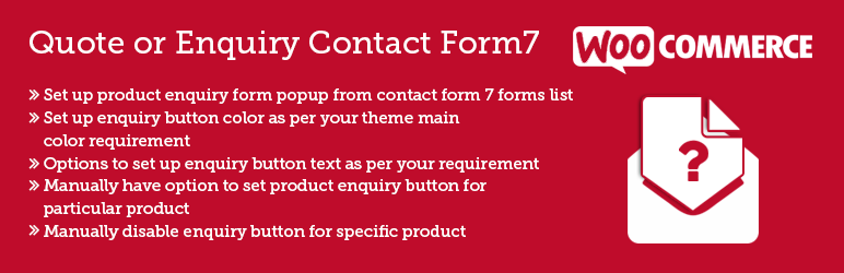 WooCommerce Quote Or Enquiry Contact Form 7