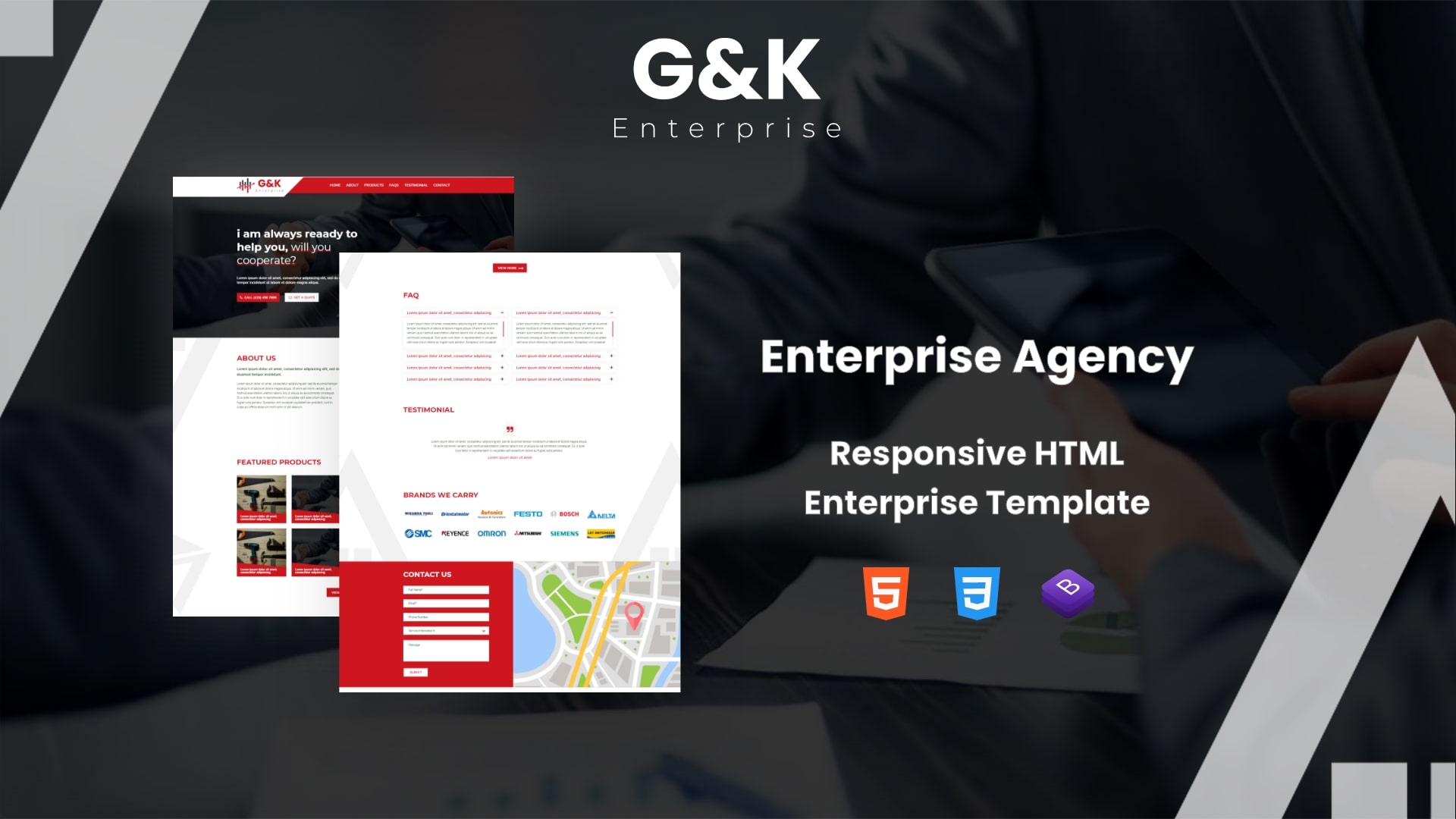 G & K Enterprise – Responsive HTML Enterprise Template