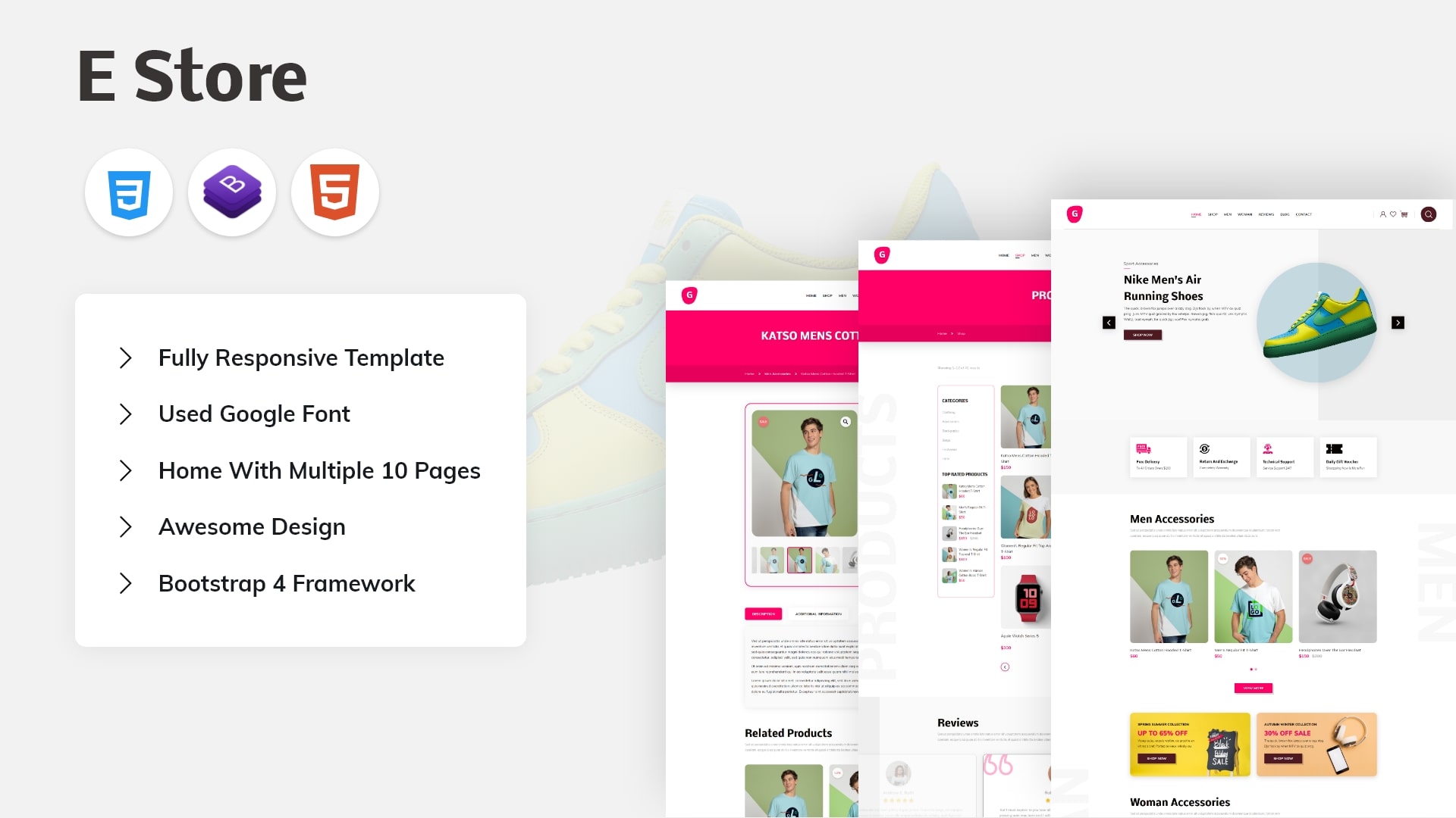 E Store – eCommerce HTML5 Template Pro