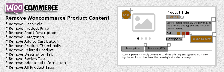 Remove Woocommerce Product Content<