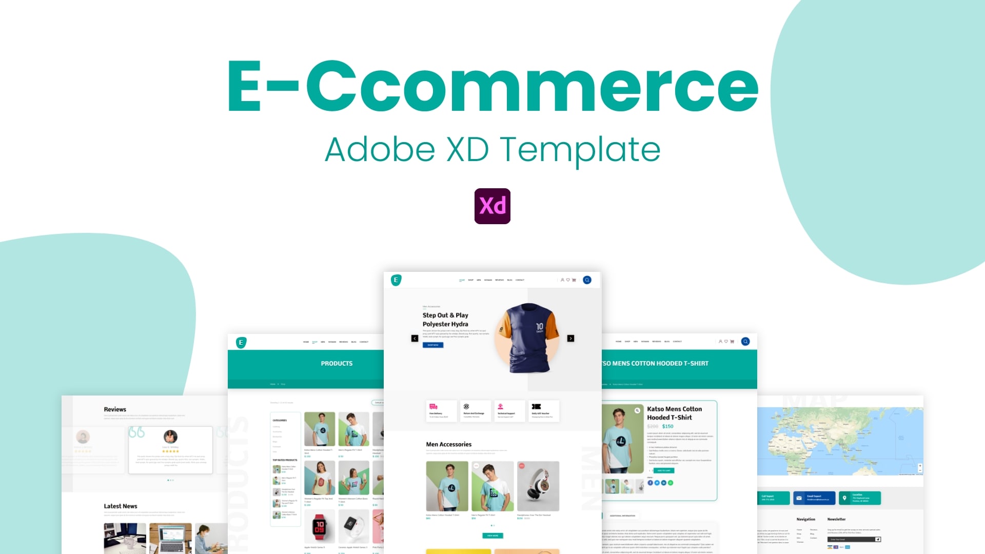 E Store - ECommerce XD Template