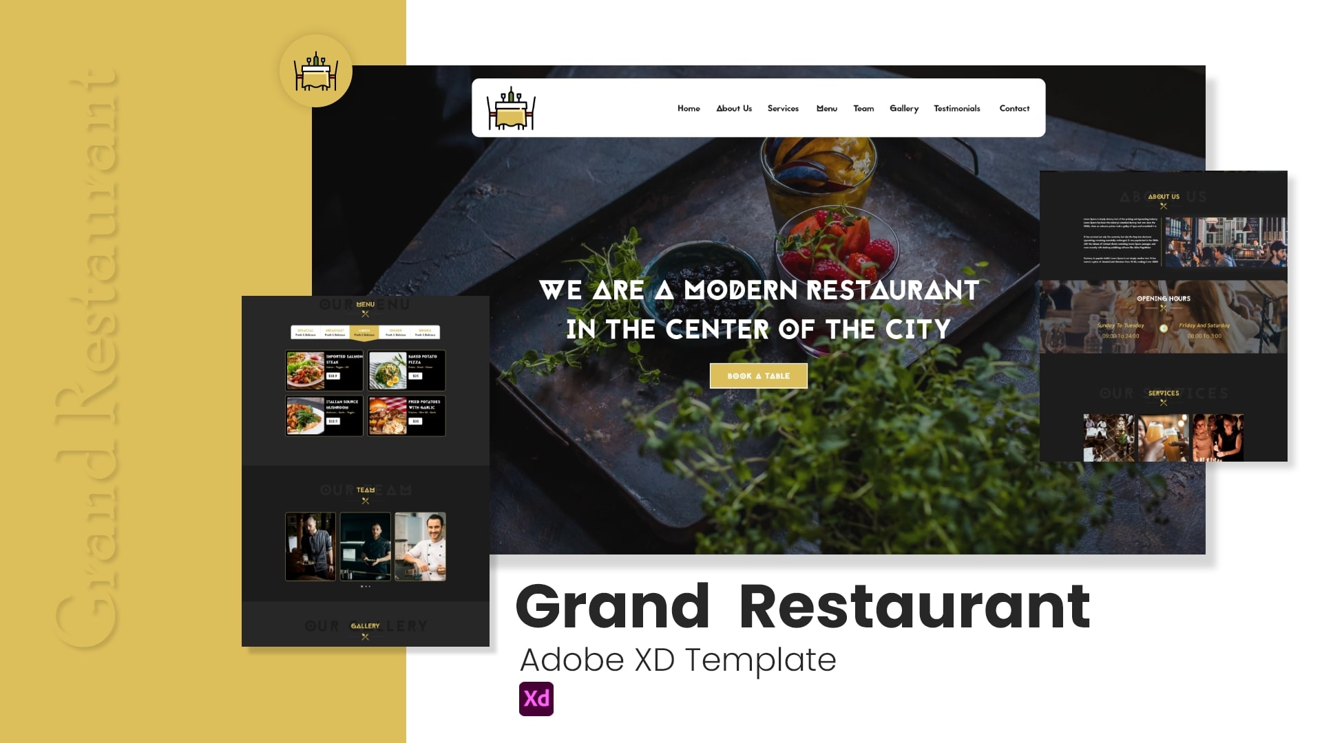 Grand Restaurant – XD Template