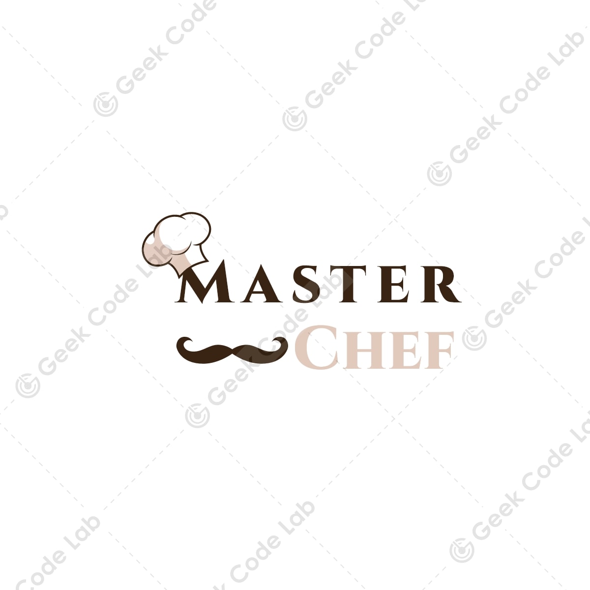 Chef hat line minimalist icon logo design Vector Image