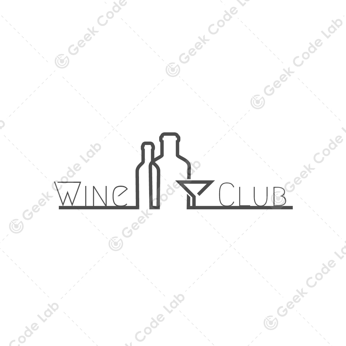 Wine Club - Luxury Wine Club Logo Template [Free]