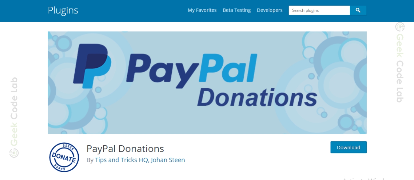 PayPal Donations