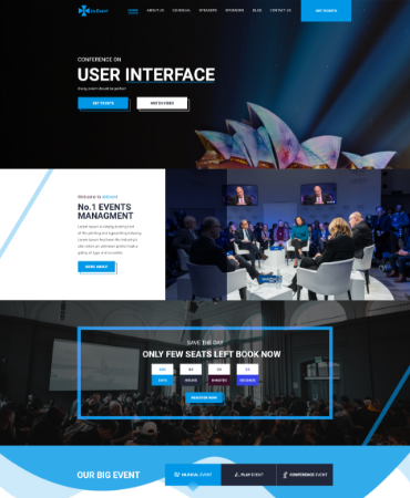 Event & Conference - Event Planner website Template( HTML 5)