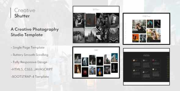 Creative Shutter – Photography Studio HTML5 Template