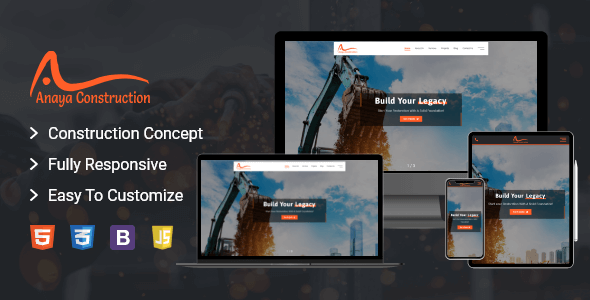 Anaya – Construction & Business HTML5 Template