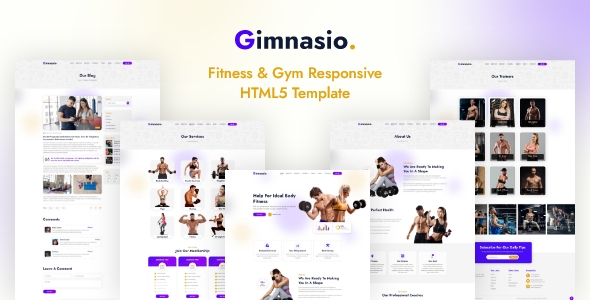 Gimnasio – Fitness & Gym Responsive HTML5 Template
