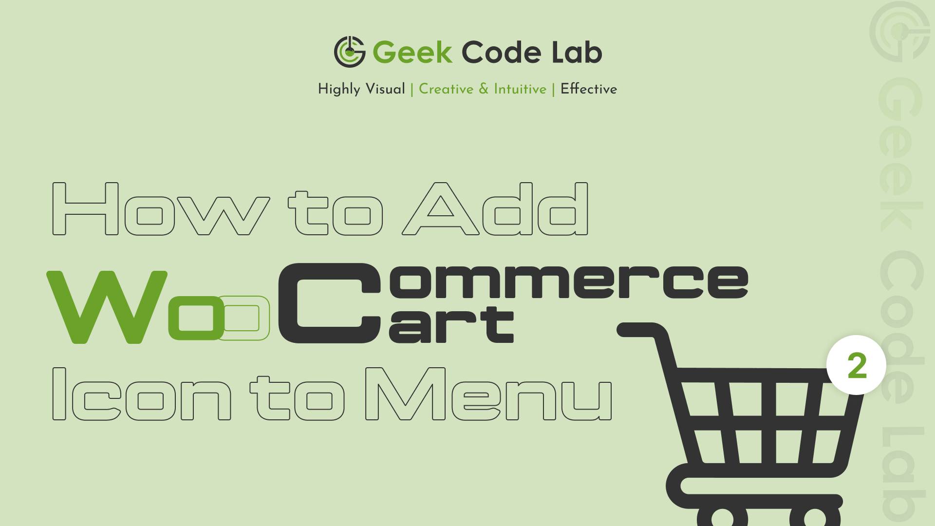 How to Add WooCommerce Cart icon shortcode in the menu