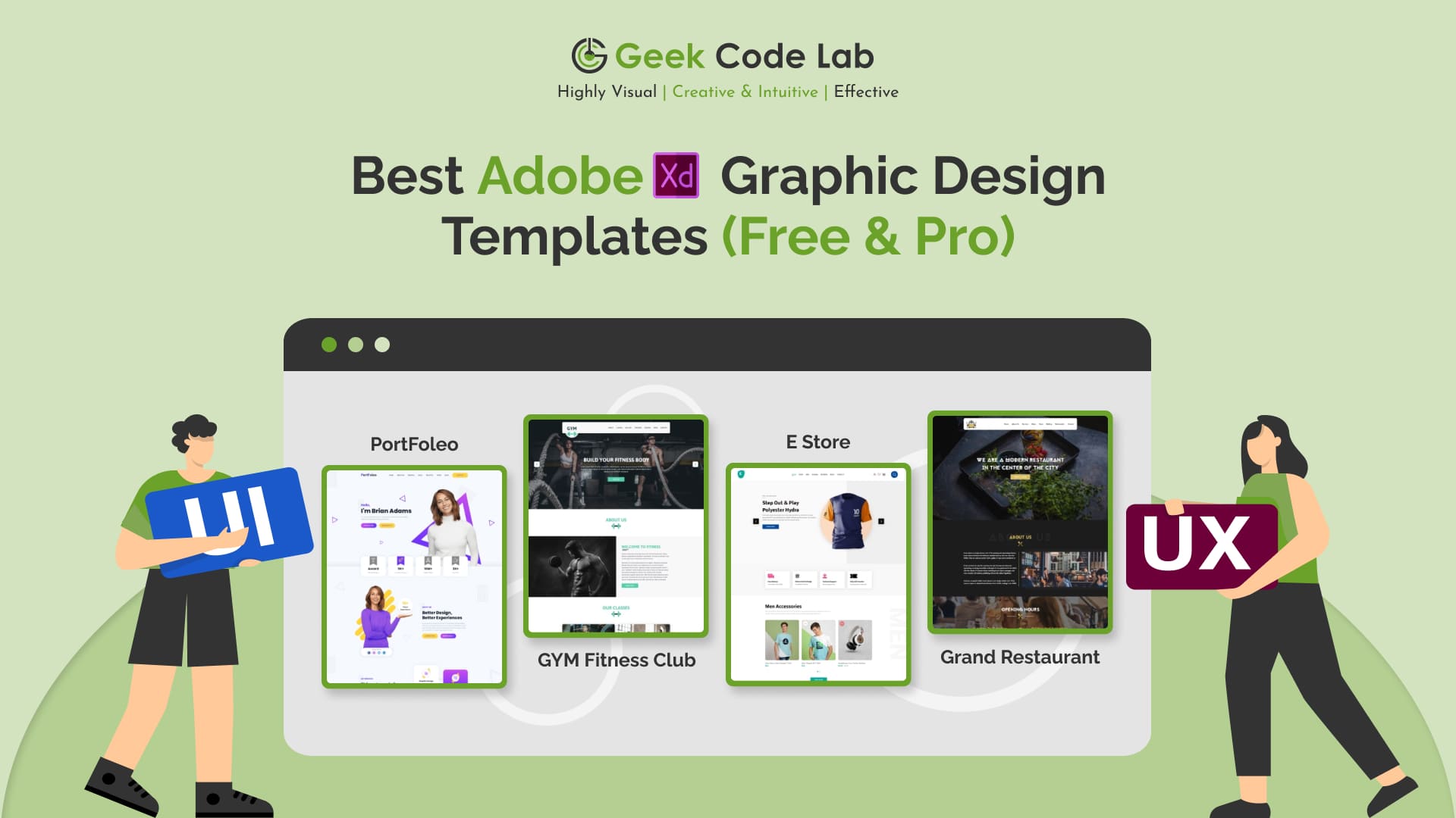 6+ Best Adobe XD Graphic Design Templates [Free & Pro]