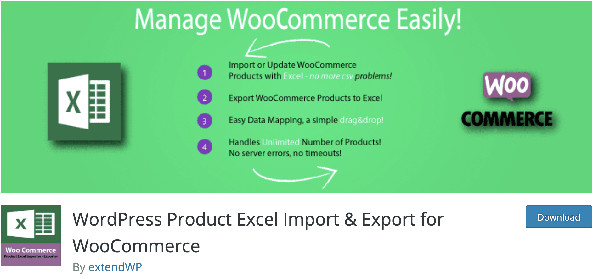 WordPress Product Excel Import & Export for WooCommerce